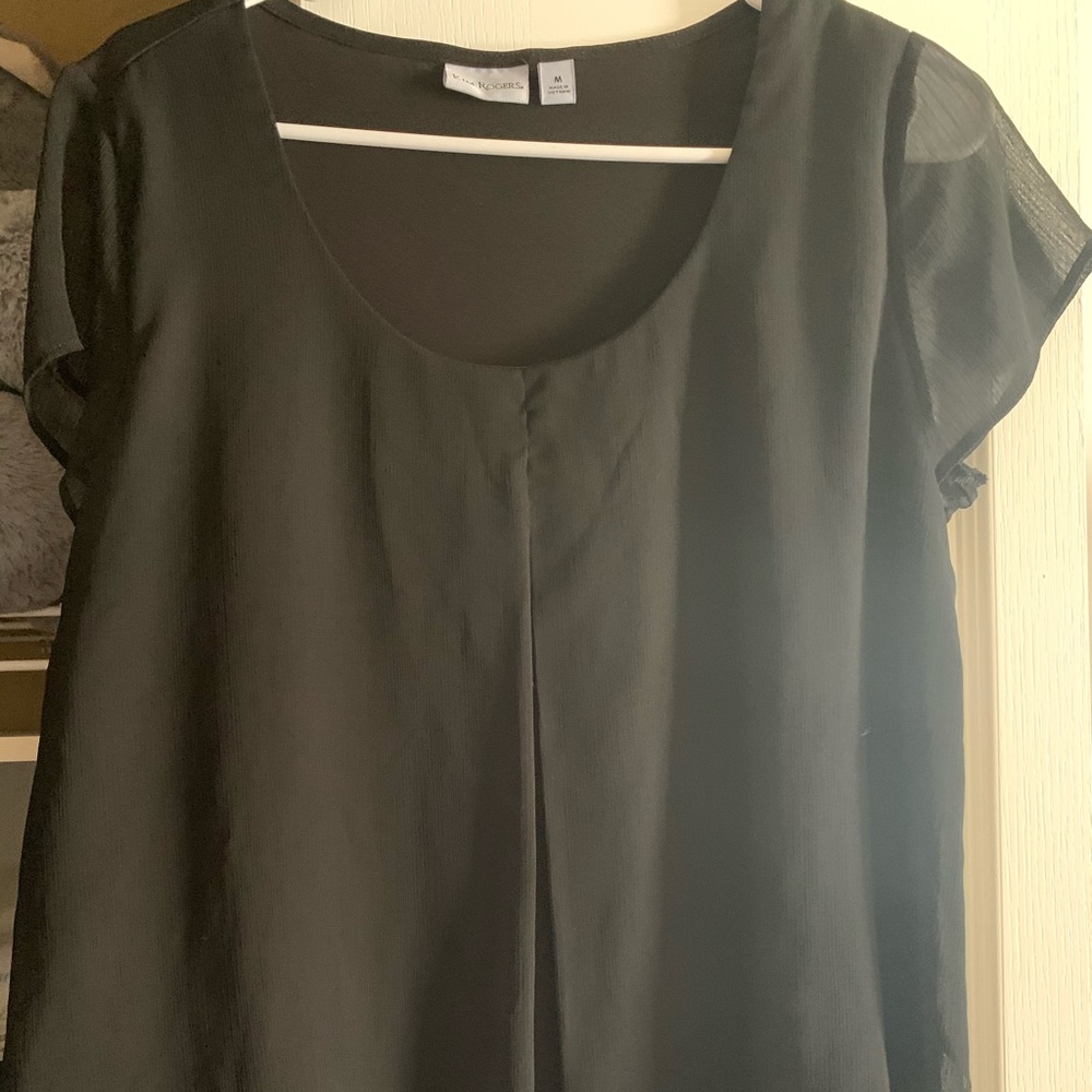 Black flowy blouse